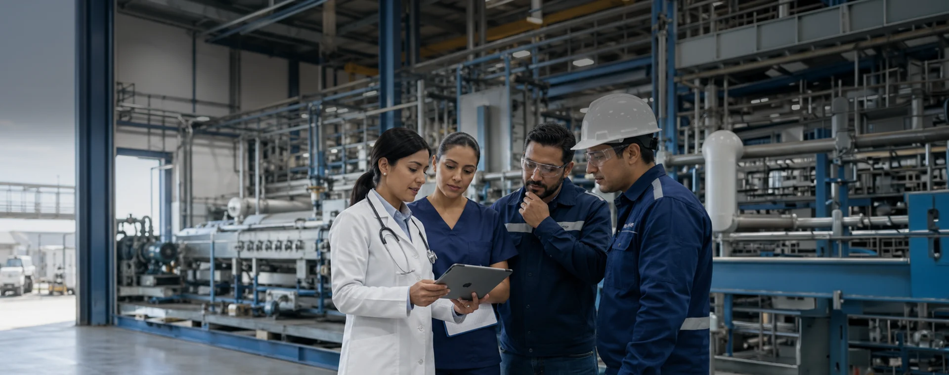 Operación industrial con salud ocupacional DH&S